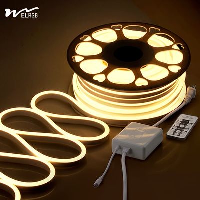 quality 120LED's Neon touw lichten Dimmable 110V 220V Cuttable afstandsbediening Strip licht factory